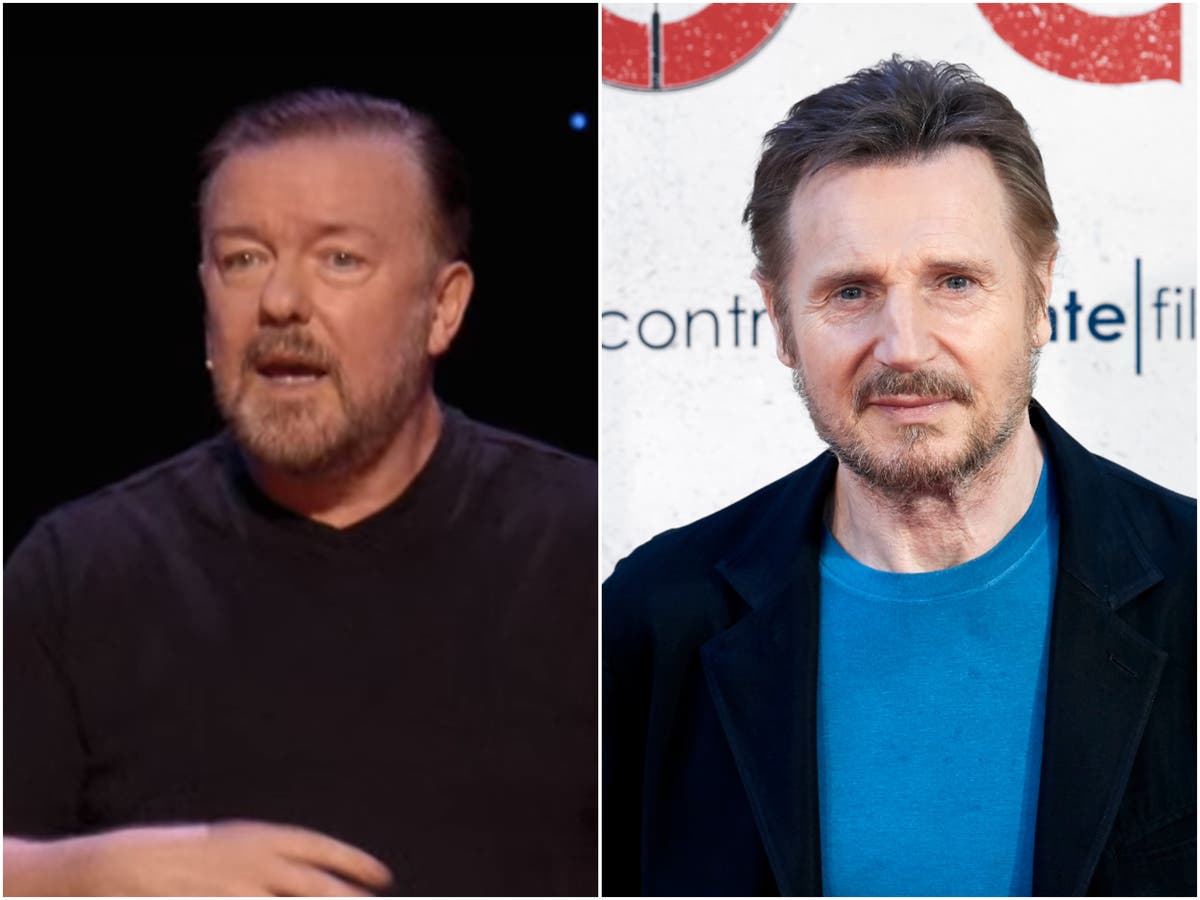 Ricky Gervais addresses ‘lovely man’ Liam Neeson’s racism controversy